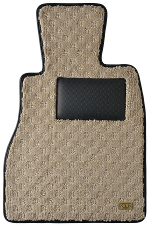 KARO QUEST WARM GREIGE FLOOR MATS FOR HONDA CIVIC FL1 AT OVAL STOPPER QUEST-4489-GREIGE