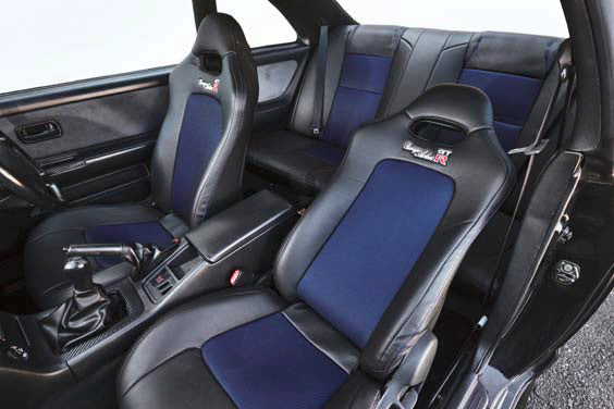 GARAGE ACTIVE ORIGINAL SEAT COVER BLACK BLUE FOR NISSAN SKYLINE GT-R BCNR33 GARAGE-ACTIVE-00014
