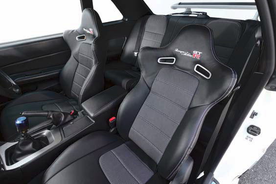 GARAGE ACTIVE ORIGINAL SEAT COVER BLACK RED FOR NISSAN SKYLINE GT-R BNR34 GARAGE-ACTIVE-00018