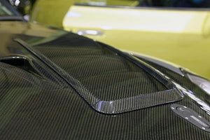 TOP SECRET BONNET DUCT FIN CLEAR COATED FOR NISSAN GT-R R35 TOP-SECRET-00105