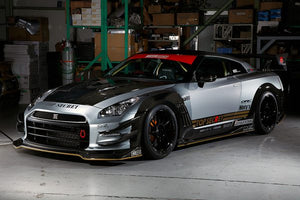 TOP SECRET FRONT WIDE FENDER TYPE 2 HALF CARBON FOR NISSAN GT-R R35 TOP-SECRET-00110
