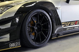 TOP SECRET FRONT WIDE FENDER TYPE 1 HALF CARBON FOR NISSAN GT-R R35 TOP-SECRET-00107