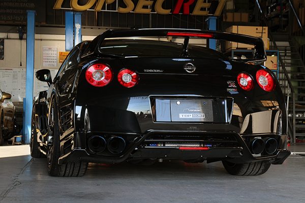 TOP SECRET REAR UNDER BUMPER VER.2 CLEAR COATED CARBON FOR NISSAN GT-R R35 TOP-SECRET-00115