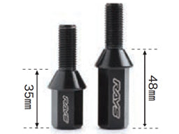 RAYS RACING SERIES 17HEX RACING BOLT SET (LONG-MEDIUM TYPE) L35 MEDIUM TYPE (HEAD PART L35-PACK OF 4) M14X1.5 FOR  7413-M12-1-5-5