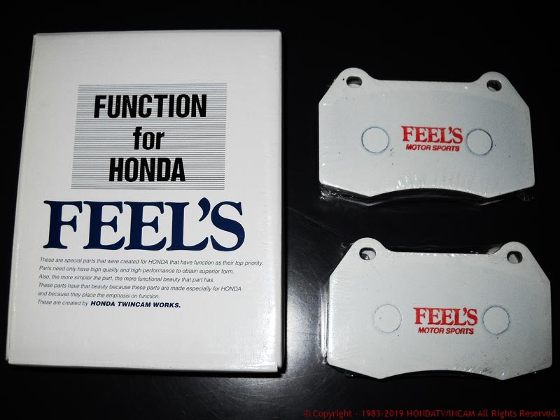 FEEL'S HONDA TWINCAM BRAKE PADS (RACING) REAR FOR HONDA INTEGRA DB8 98SPEC FEELS-00627