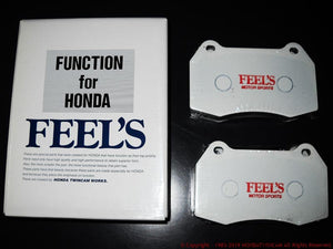 FEEL'S HONDA TWINCAM BRAKE PADS (RACING) FRONT FOR HONDA INTEGRA DB8 98SPEC FEELS-00626