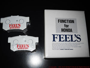 FEEL'S HONDA TWINCAM BRAKE PADS (RACING) FRONT FOR HONDA CIVIC EG4 FEELS-00398