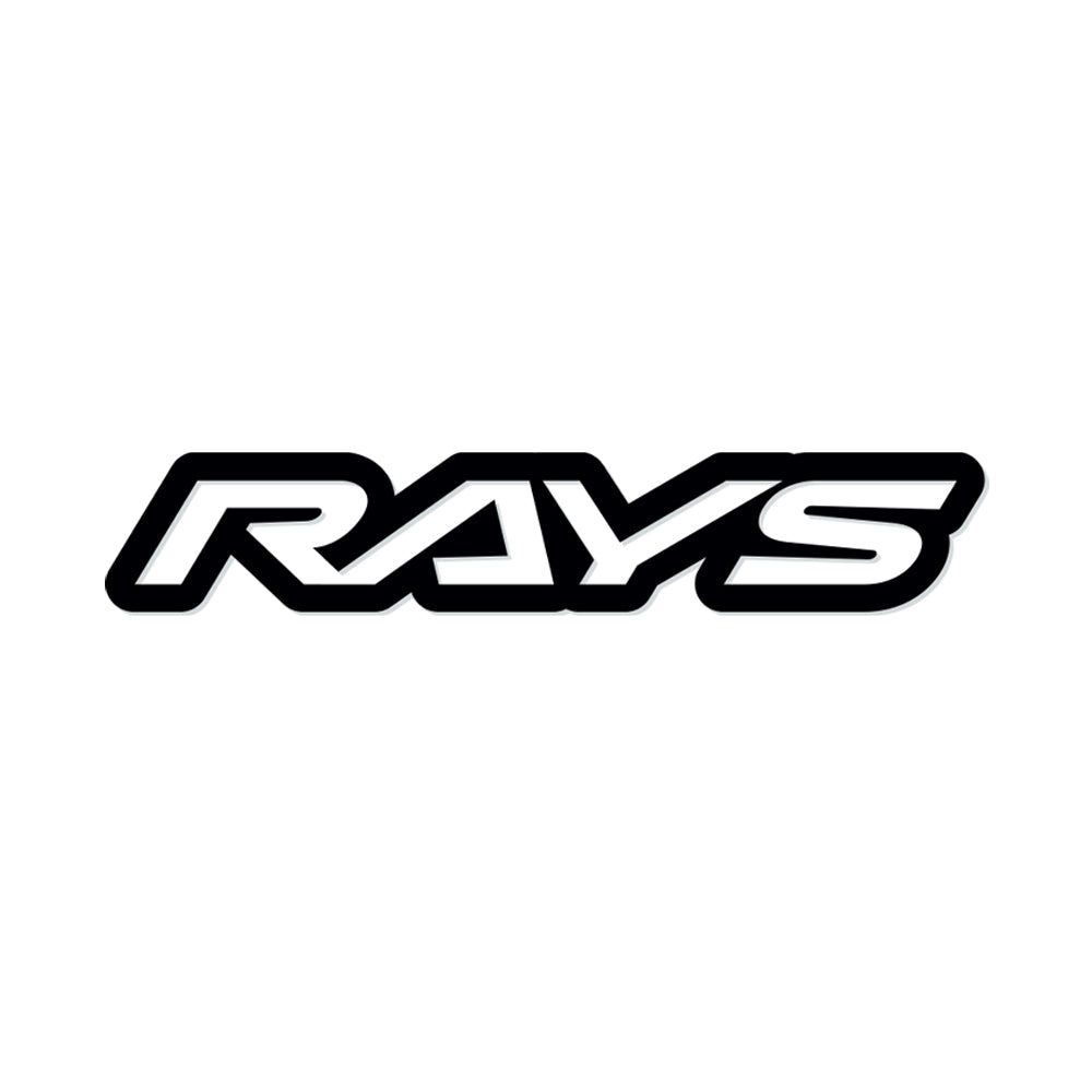 RAYS NO.18 RAYS LOGO STICKER (CUT-OUT LETTER TYPE) 200MM - MATTE BLACK 74040200019BK
