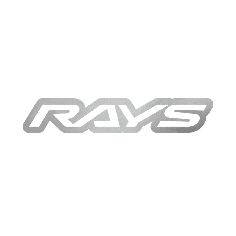 RAYS NO.19 RAYS LOGO STICKER (CUT-OUT LETTER TYPE) 140MM - SILVER 74040200006SL