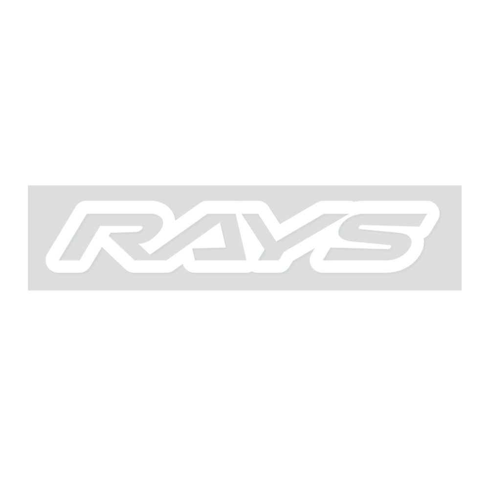 RAYS NO.18 RAYS LOGO STICKER (CUT-OUT LETTER TYPE) 200MM - WHITE 74040200017WH