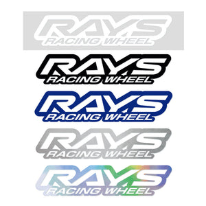 RAYS NO.21 RAYS RACING WHEEL LOGO STICKER 200MM MATTE BLACK 74040200024BK