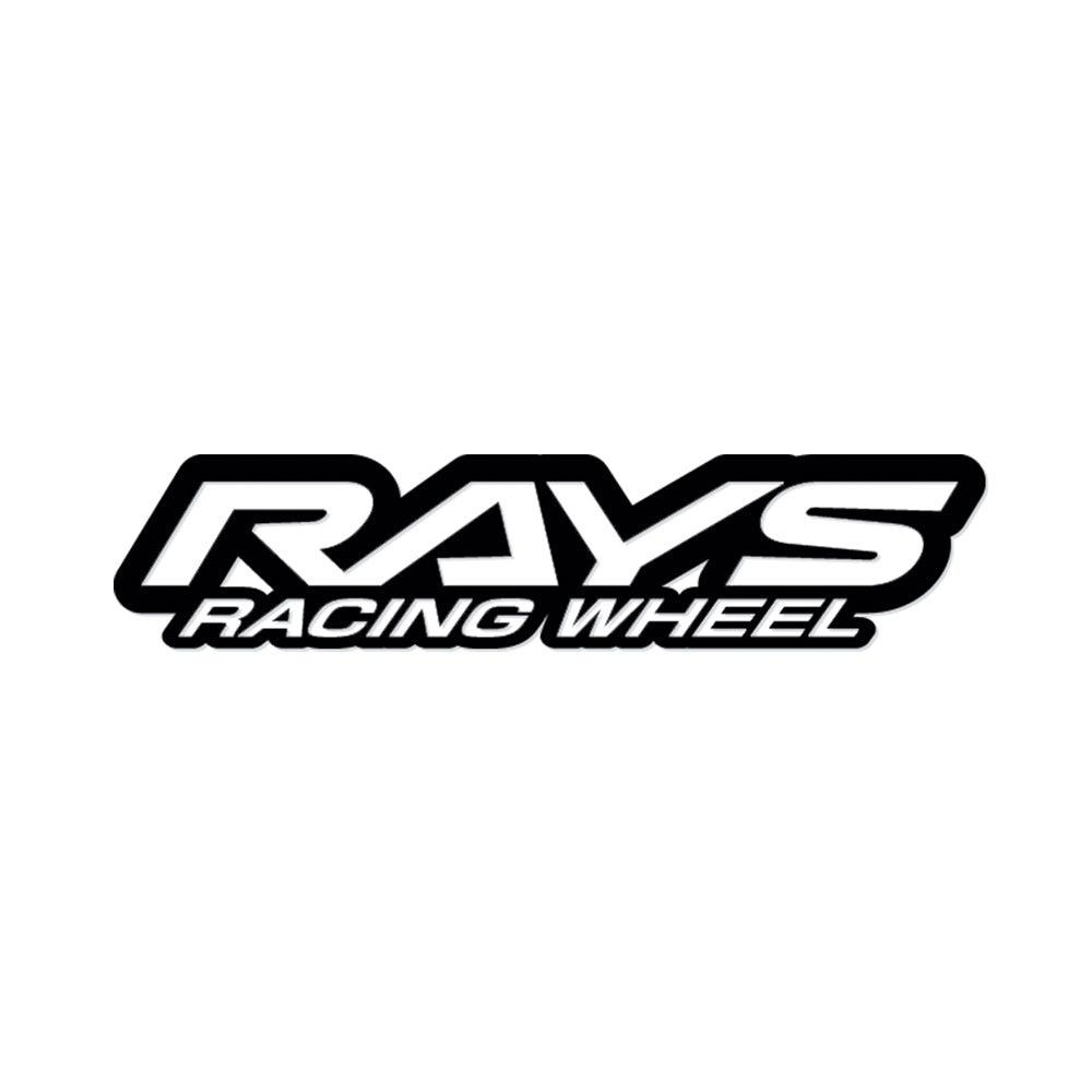 RAYS NO.21 RAYS RACING WHEEL LOGO STICKER 200MM MATTE BLACK 74040200024BK