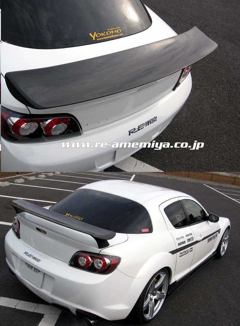RE-AMEMIYA AD EIGHT REAR WING RS FRP FOR MAZDA RX-8 D0-088030-054