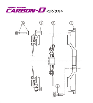 EXEDY CARBON-D BOLT F/W  For MAZDA RX-7 RX-8 SE3P 6MT BF07