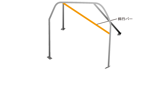 OKUYAMA DASH ROLL CAGE STEEL 4P+SKEW BAR For MAZDA ROADSTER NA6CE NA8C 703-401-0