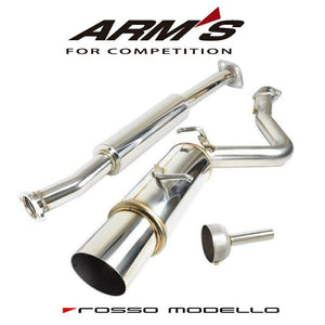 ROSSO MODELLO ARMS GT-304T STAINLESS WITH CENTER SILENCER RACING EXHAUST MUFFLER FOR TOYOTA GR86 ZN8 AGS-137T