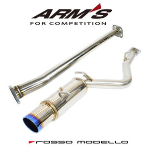 ROSSO MODELLO ARMS GT-TITAN-S TITANIUM TAIL BLACK STRAIGHT CENTER PIPE RACING EXHAUST MUFFLER FOR SUBARU BRZ ZD8 AGT-137S-BLACK