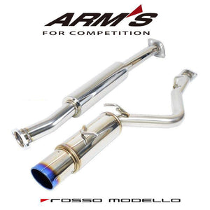 ROSSO MODELLO ARMS GT-TITAN-T TITANIUM TAIL BLUE WITH CENTER SILENCER RACING EXHAUST MUFFLER FOR SUBARU BRZ ZD8 AGT-137T-BLUE
