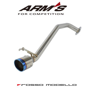 ROSSO MODELLO ARMS GT-304ZER-TI TITANIUM TAIL BLUE STRAIGHT TYPE RACING EXHAUST MUFFLER FOR SUZUKI SWIFT ZCEDS Z12E-WA06D AGT-748ZER-BLUE