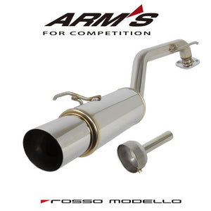 ROSSO MODELLO ARMS HV-304T STAINLESS REMOVABLE INNER SILENCER RACING EXHAUST MUFFLER FOR NISSAN AURA NISMO FE13 HR12-EM47 AHV-222T