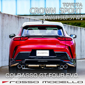 ROSSO MODELLO COLBASSO GT-FOUR EVO QUAD TITANIUM TAIL BLUE EXHAUST MUFFLER FOR TOYOTA CROWN SPORT Z RS AZSH36W AZSH37W COBF-K165-BLUE