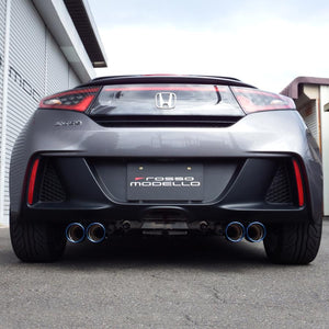 ROSSO MODELLO COLBASSO GT-FOUR QUAD TITANIUM TAIL SILVER EXHAUST MUFFLER FOR HONDA S660 JW5 AT MT S07A COBF-K336-SILVER