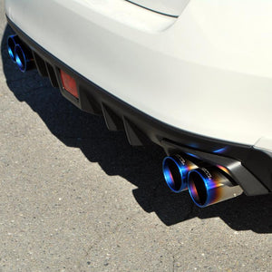 ROSSO MODELLO COLBASSO GT-FOUR QUAD TITANIUM TAIL SILVER EXHAUST MUFFLER FOR SUBARU WRX S4 VAG FA20 TURBO COBF-K405-SILVER