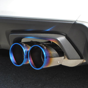 ROSSO MODELLO COLBASSO GT-FOUR QUAD TITANIUM TAIL SILVER EXHAUST MUFFLER FOR SUBARU WRX S4 VAG FA20 TURBO COBF-K405-SILVER