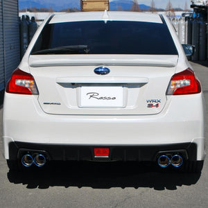 ROSSO MODELLO COLBASSO GT-FOUR QUAD TITANIUM TAIL SILVER EXHAUST MUFFLER FOR SUBARU WRX S4 VAG FA20 TURBO COBF-K405-SILVER