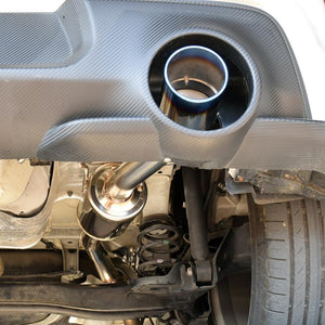 ROSSO MODELLO COLBASSO TI-R PLUS SINGLE EXIT TITANIUM TAIL BLACK EXHAUST MUFFLER WITH CENTER PIPE FOR SUZUKI SWIFT SPORT ZC33S MT K14C COBR-R738P-BLACK