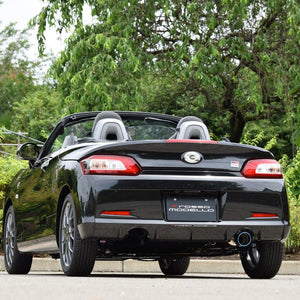ROSSO MODELLO COLBASSO TI-R SINGLE EXIT TITANIUM TAIL SILVER EXHAUST MUFFLER FOR TOYOTA COPEN GR SPORT LA400A AT MT KF COBR-R818-SILVER
