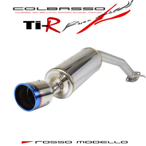 ROSSO MODELLO COLBASSO TI-R SINGLE EXIT TITANIUM TAIL BLUE EXHAUST MUFFLER FOR TOYOTA COPEN GR SPORT LA400A AT MT KF COBR-R818-BLUE