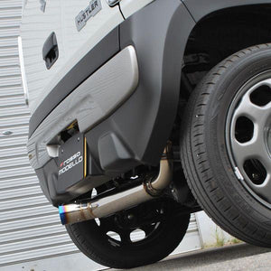 ROSSO MODELLO IKUSA-TI TITANIUM TAIL BLACK EXHAUST MUFFLER FOR SUZUKI HUSTLER TURBO MR31S MR41S AT TURBO COBT-I731-BLACK