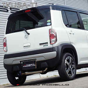 ROSSO MODELLO IKUSA-TI TITANIUM TAIL BLACK EXHAUST MUFFLER FOR SUZUKI HUSTLER TURBO MR31S MR41S AT TURBO COBT-I731-BLACK