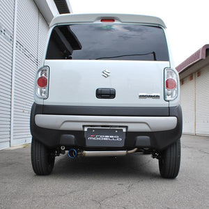 ROSSO MODELLO IKUSA-TI TITANIUM TAIL BLUE EXHAUST MUFFLER FOR SUZUKI HUSTLER NA MR31S MR41S AT NA COBT-I732-BLUE