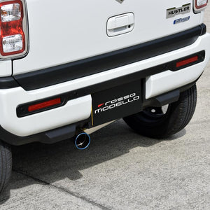 ROSSO MODELLO IKUSA-TI TITANIUM TAIL BLACK EXHAUST MUFFLER FOR SUZUKI HUSTLER 2WD MR52S R06A-WA05A COBT-I745-BLACK