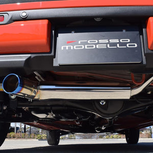 ROSSO MODELLO IKUSA-TI TITANIUM TAIL SILVER EXHAUST MUFFLER FOR SUZUKI HUSTLER 4WD MR52S MR92S R06A-WA05A COBT-I746-SILVER