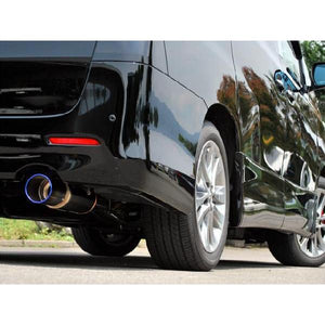 ROSSO MODELLO COLBASSO TI-C TITANIUM TAIL BLACK EXHAUST MUFFLER FOR TOYOTA VELLFIRE ANH20W 2AZ-FE COBT-K108-BLACK