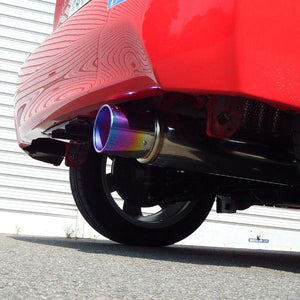 ROSSO MODELLO COLBASSO TI-C TITANIUM TAIL BLUE EXHAUST MUFFLER FOR TOYOTA AQUA NHP10 ZENKI 1NZ-FXE COBT-K132-BLUE