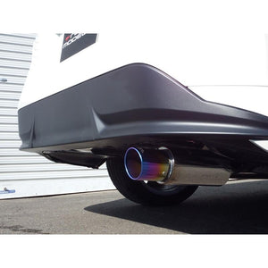 ROSSO MODELLO COLBASSO TI-C TITANIUM TAIL BLACK EXHAUST MUFFLER FOR TOYOTA PRIUS ZVW50 2ZR-1NM COBT-K145-BLACK