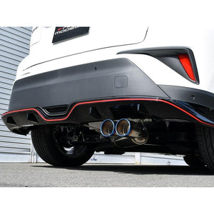 ROSSO MODELLO COLBASSO TI-C TITANIUM TAIL SILVER EXHAUST MUFFLER FOR TOYOTA C-HR HYBRID ZYX10 ZENKI 2ZR-1NM COBT-K151-SILVER