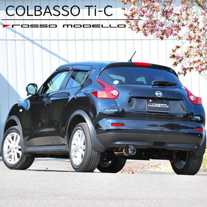 ROSSO MODELLO COLBASSO TI-C TITANIUM TAIL BLUE EXHAUST MUFFLER FOR NISSAN JUKE YF15 HR15DE 1.5L NA COBT-K215-BLUE