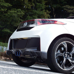 ROSSO MODELLO COLBASSO FORTUNA CENTER DUAL EXIT TITANIUM TAIL BLUE EXHAUST MUFFLER FOR HONDA S660 JW5 AT MT S07A COBT-K336-BLUE