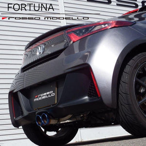 ROSSO MODELLO COLBASSO FORTUNA CENTER DUAL EXIT TITANIUM TAIL BLACK EXHAUST MUFFLER FOR HONDA S660 JW5 AT MT S07A COBT-K336-BLACK