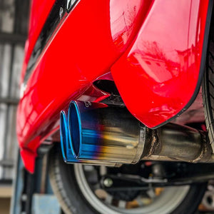 ROSSO MODELLO COLBASSO TI-C TITANIUM TAIL BLUE EXHAUST MUFFLER FOR HONDA N-ONE JG3 MT S07B TURBO COBT-K343-BLUE
