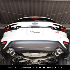 ROSSO MODELLO COLBASSO TI-C TITANIUM TAIL SILVER EXHAUST MUFFLER FOR SUBARU LEVORG VN5 CB18 COBT-K407-SILVER