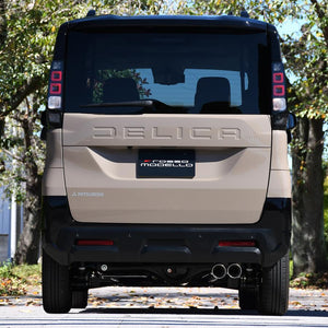 ROSSO MODELLO COLBASSO TI-C TITANIUM TAIL BLUE EXHAUST MUFFLER FOR MITSUBISHI DELICA MINI 4WD TURBO B38A BR06 TURBO COBT-K505-BLUE