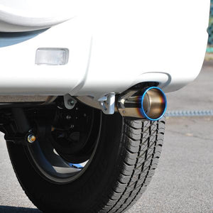ROSSO MODELLO COLBASSO TI-C TITANIUM TAIL BLUE EXHAUST MUFFLER FOR SUZUKI JIMNY JB23W AT MT K6A TURBO COBT-K706-BLUE
