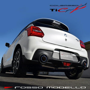 ROSSO MODELLO COLBASSO TI-C TITANIUM TAIL BLACK EXHAUST MUFFLER FOR SUZUKI SWIFT SPORT ZC33S AT MT K14C COBT-K738P-BLACK