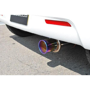 ROSSO MODELLO COLBASSO TI-C TITANIUM TAIL BLUE EXHAUST MUFFLER FOR DAIHATSU MOVE CUSTOM RS LA100S KF TURBO COBT-K814-BLUE
